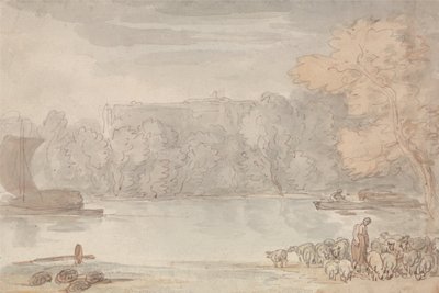 River Scene (The Thames at Eton) by Thomas Rowlandson